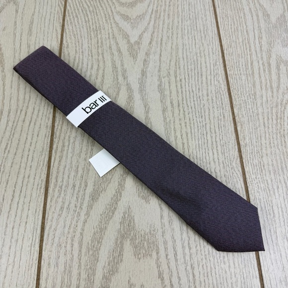 Bar III Other - 726 Bar III Men's Tie Cobble Solid 656 Mauve $55 Silk Poly Blend Skinny Slim